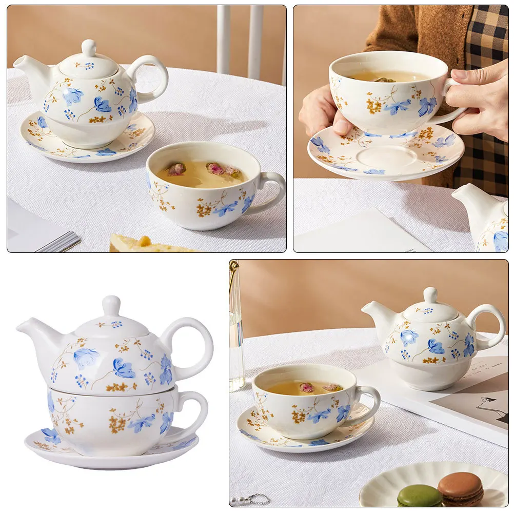

1Set Ceramic Tea Set Teapot Cup Portable Household Tea Pot for Personal Use Teapots Teapot Ceramic Teaware
