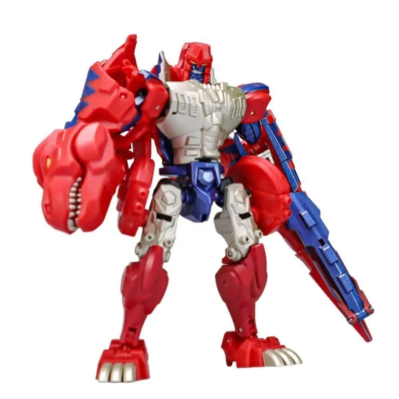 변환 장난감 로봇 장난감 RT-02R RT02R 작은 비율 빨간색 티라노사우루스 렉스 빨간색 폭군 모델 오리지널 박스 컬렉션 선물