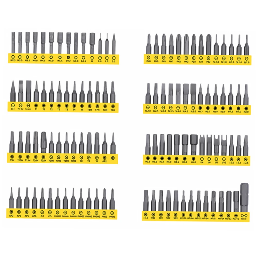 

126pcs Durable Screwdriver Set Repair Tools For Mobile Phone Watch Camera Disassemble Precision Tool Kit Insulated Hand Portable