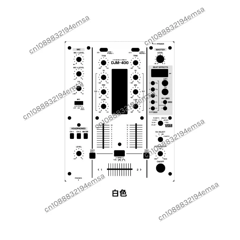 DJM-400 Skin Mixer Panel Mask Pioneer Colorful Sticker Customizable