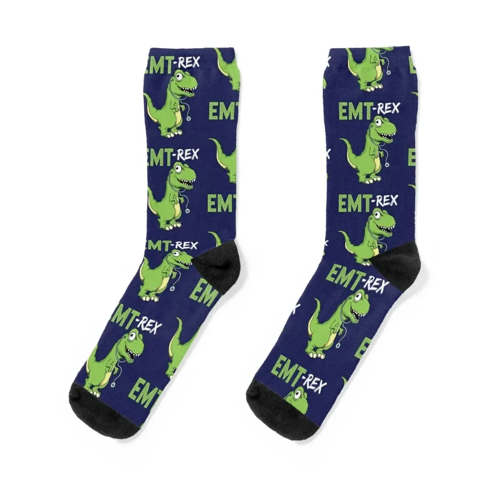 

EMT Rex Paramedic EMS Emergency Medical Technician First Responder Socks soccer anti-slip loose Socks For Girls Men's