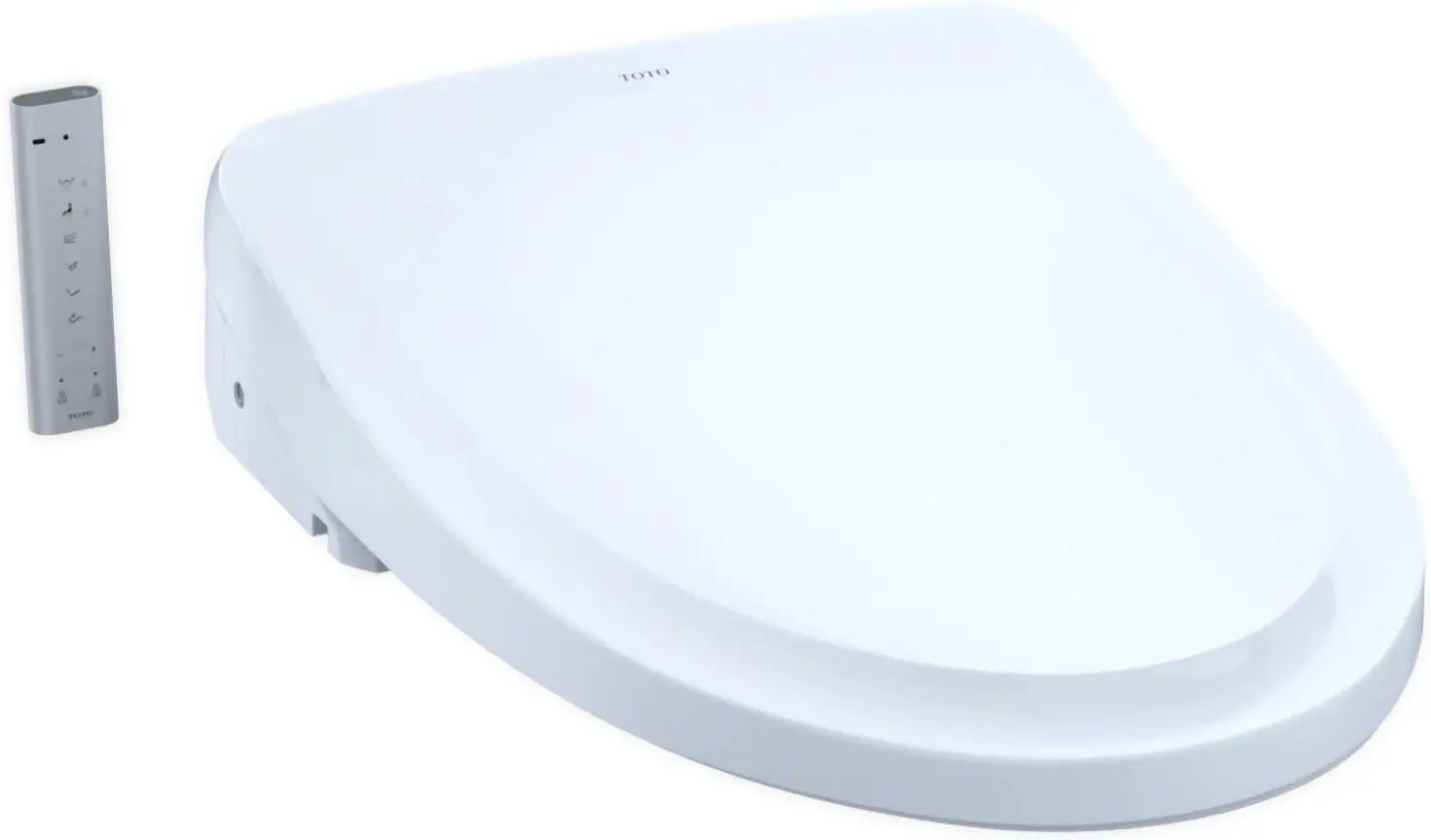 TOTO SW3054#01 S550E Electronic Bidet Toilet Seat with Cleansing Warm, Nightlight, Auto Open and Close Lid, Instantaneous Water