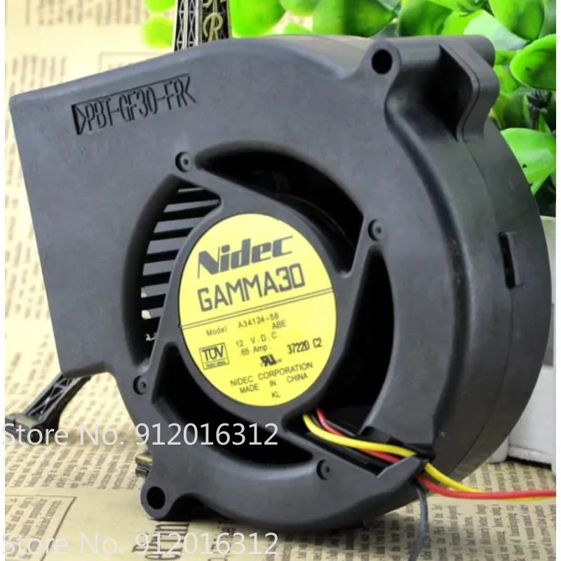 New Fan for NIDEC 9733 12V 0.65A 2950-48 Blower A34124-58 Turbine Fan