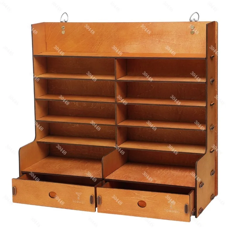 Wall or Desktop Paint Storage Rack Drawer Organizer for Tamiya Mr Hobby Warhammer Water-Based Paints