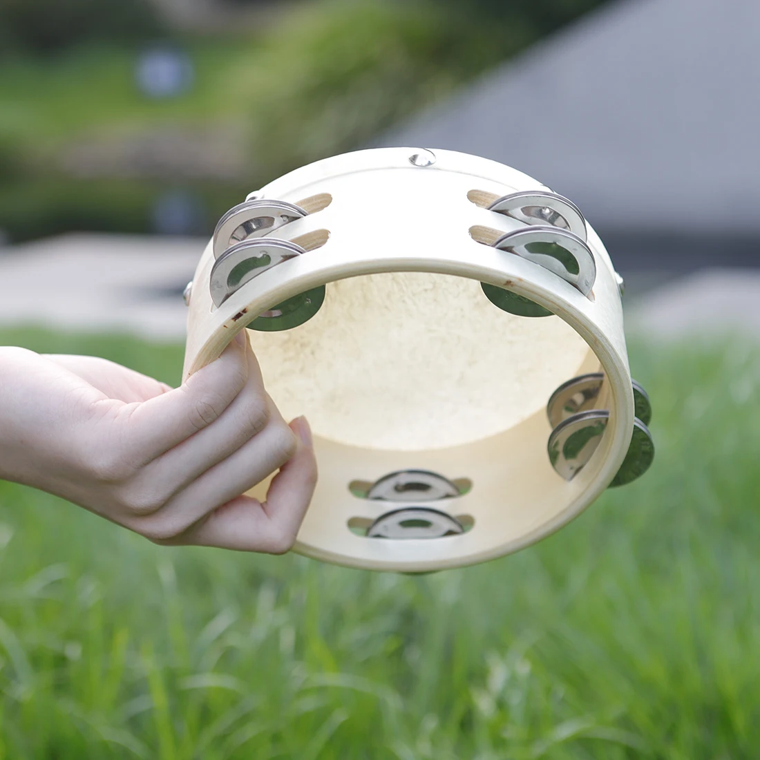 Orff Tambourine 6 Inch Sheepsk - огляд і ціна Musical Instrument Tambourine