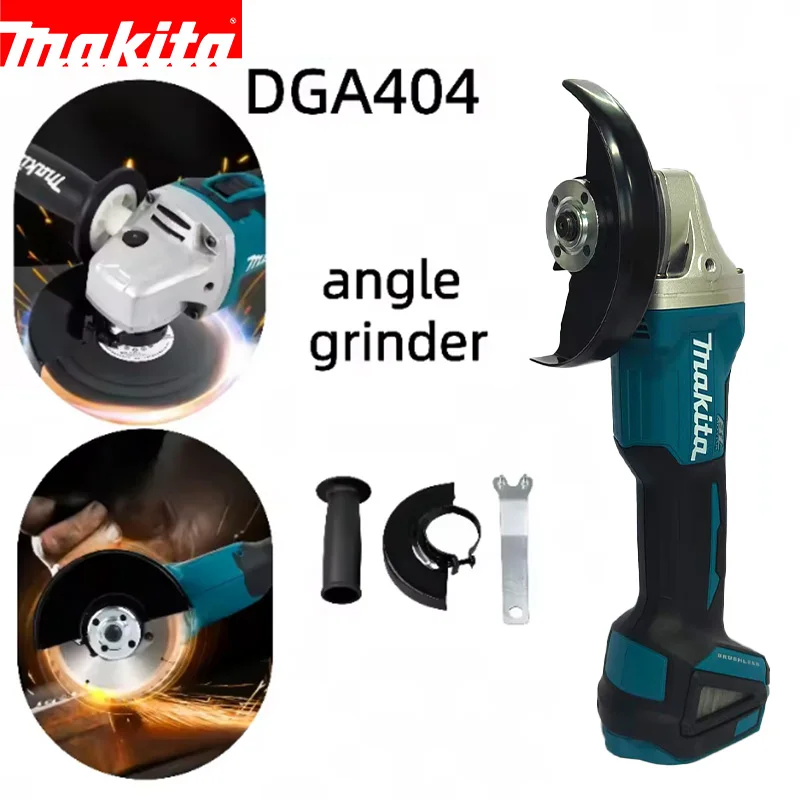 

Makita DGA404 18V 125mm Electric Brushless Angle Grinder Upgraded 2025 Lithium-ion Rechargeable Cutting & Polishing Machine