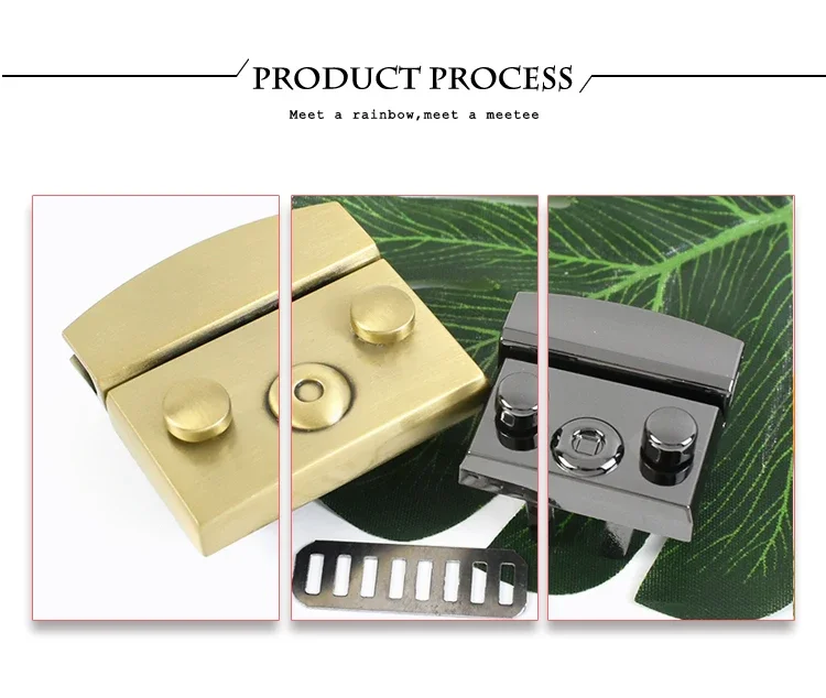 2/3/4/5Pcs Deepeel 50mm/35mm Handbag Lock Replaceable Snaps Clasp Locks Bag Purse Closure Buckles DIY Leather Crafts Accessories