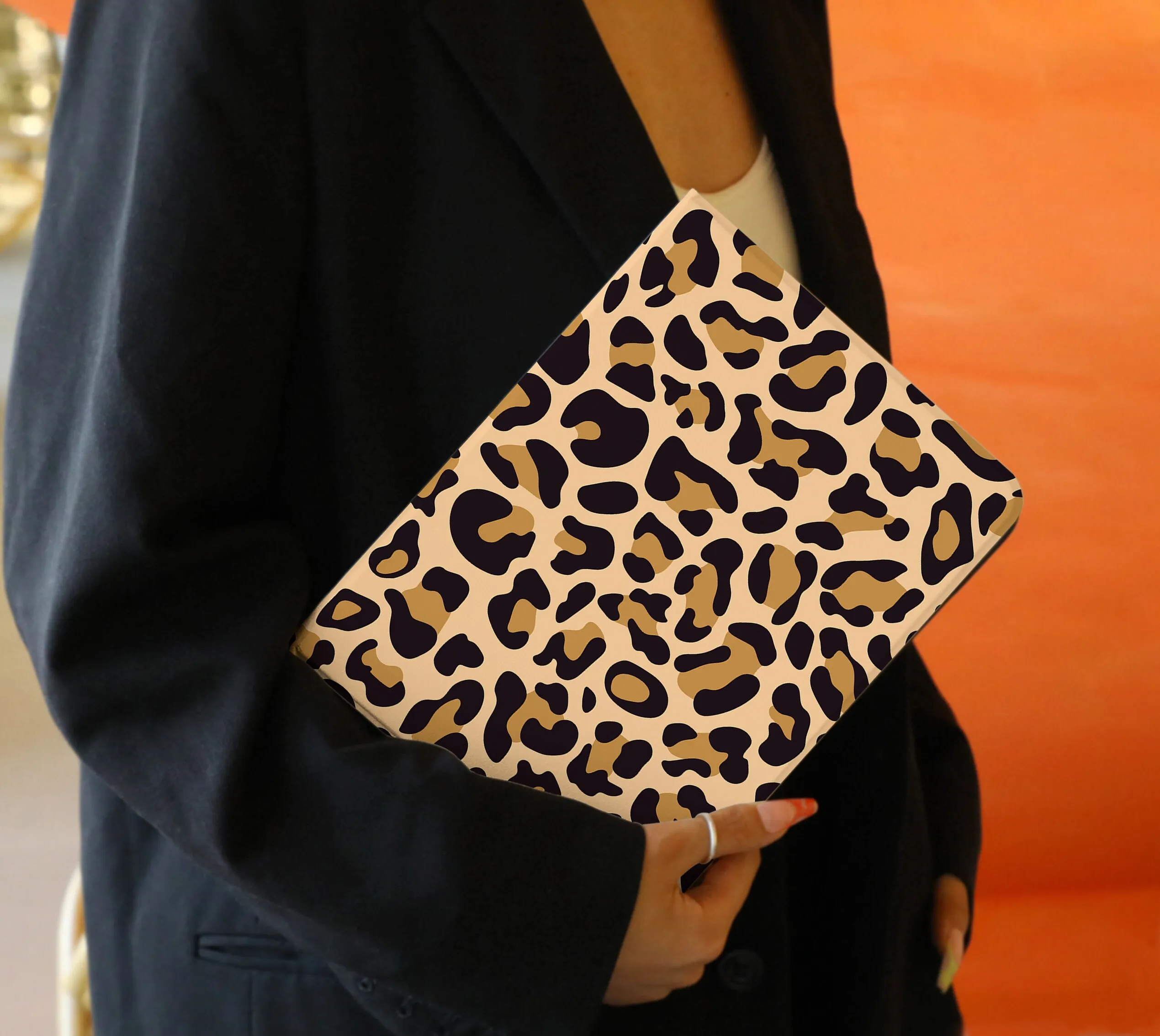 حافظة آيباد بنمط الفهد لهاتف ابل اير 10.9 ايباد برو 2020 حافظة لجهاز ايباد 10.2 11 12.9 بوصة 2021 حافظة صغيرة 5 6