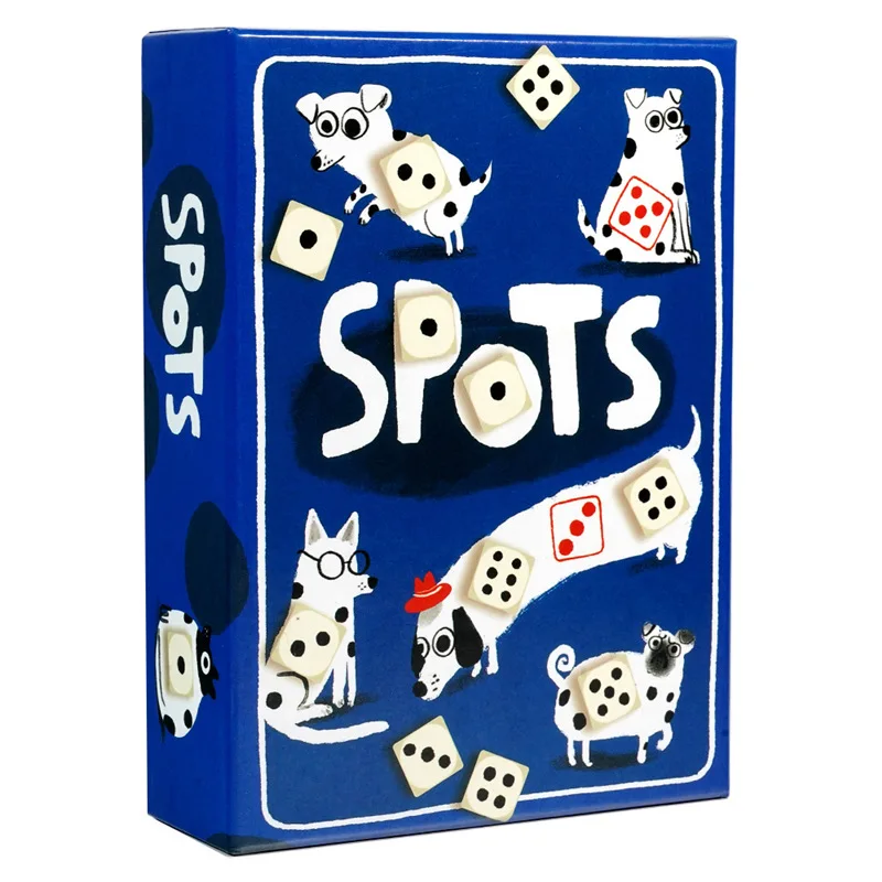 SPOTS English board game Spotted Dog playing dice, cards, yarn, luck, casual gathering, puzzle toy game