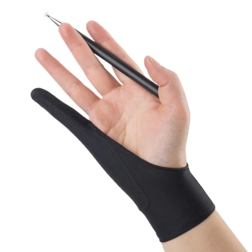 

1 Pcs 3 Type Sizes Two Finger Anti-fouling Glove For Artist Drawing Tablet Pad Household Right Left Hand Accessories