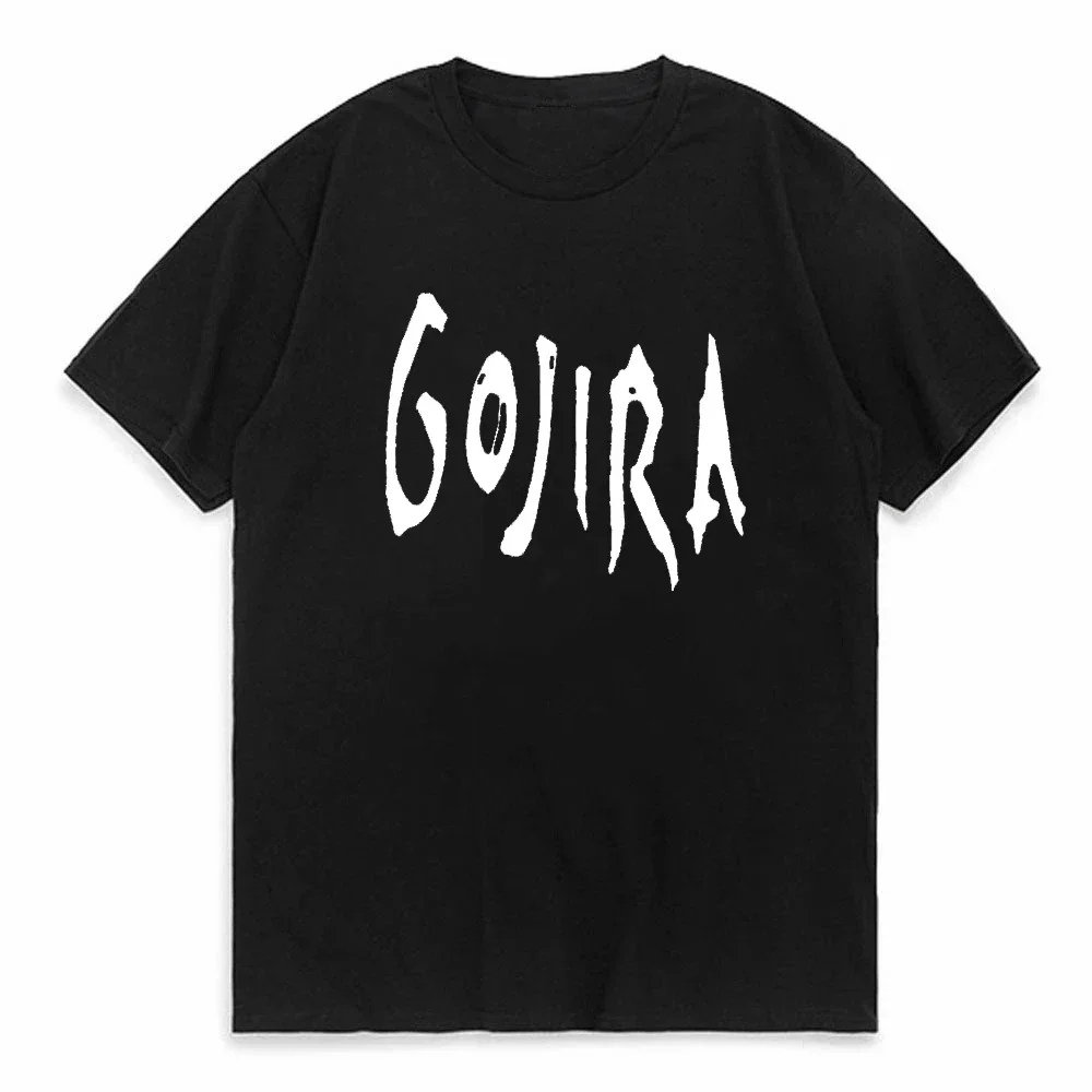 mens tee-shirt Gojira T-shirt Men's Metal Music Cotton Tee Shirt Harajuku Streetwear Hoodies Pop Y2k Tops