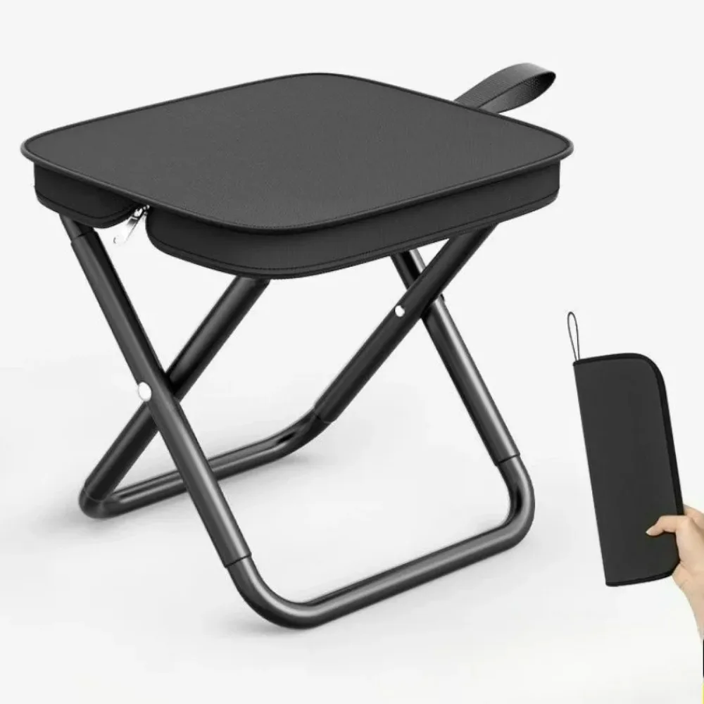 Portable Folding Stool Lightweight Camping Chair Compact Foldable Seat for Travel Fishing Outdoor Use
