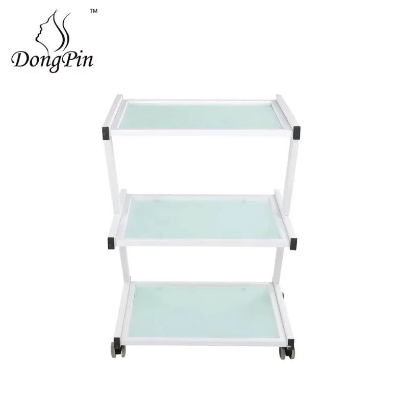 Mobile High Quality Hair Salon Styling Cart Beauty Salon Trolley Cart with Drawer and Wheels