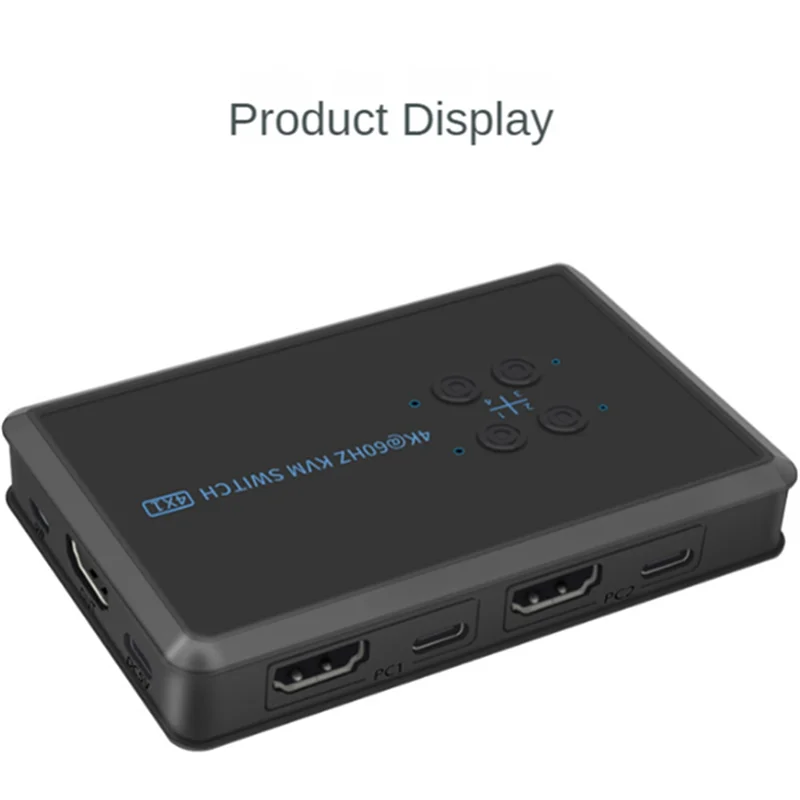 A19E-أجزاء المضيف 4 منافذ-متوافق مع KVM Switch 4K USB KVM Switcher 4 في 1 Out Hot Share USB للوحة مفاتيح الماوس لـ Win7 Win10