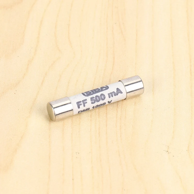 4X 1000V 500MA 6.3 X 32Mm White Ceramic Fuse For Multimeter