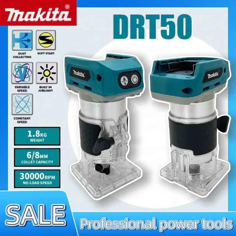 makita-drt50-edge-trimmer-18v-lxt-cordless-trimmer-brushless-motor-professional-rechargeable-slotting-and-milling-tool