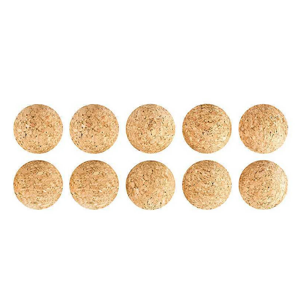 

10pcs Cork Solid Wood Foosball Table Soccer Ball Football Baby Foot Fussball Desktop Soccer Table Games Sport Accessories Supply