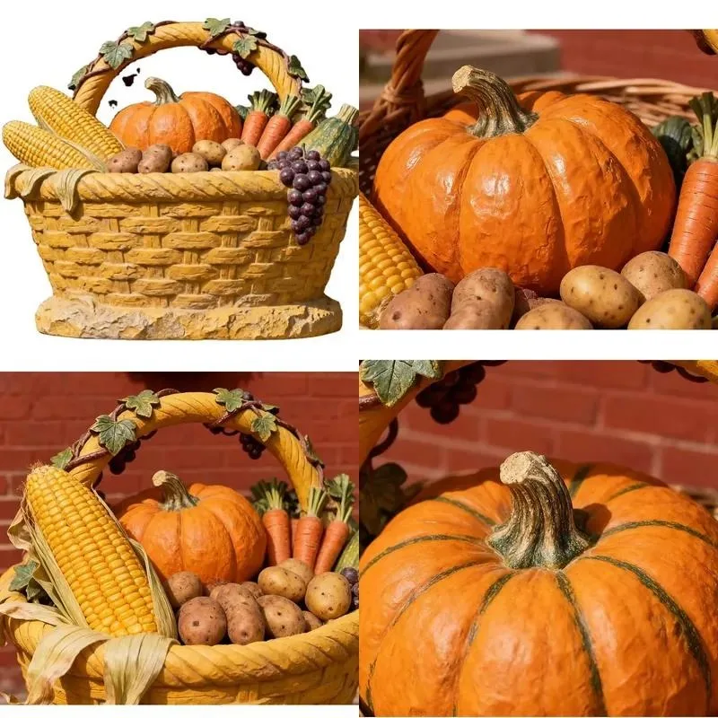 Large resin fruit basket Christmas decorations can be customized color corrosion resistant can be customized logo suitable