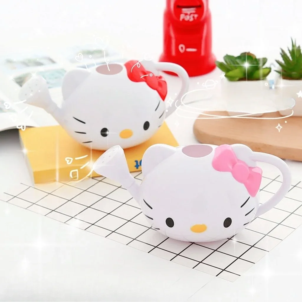 Sanrio Hello Kitty Watering Bottle Watering Plants Baby Bath Cute Watering Bottle Kawaii Cartoon Children's Toy Kettle