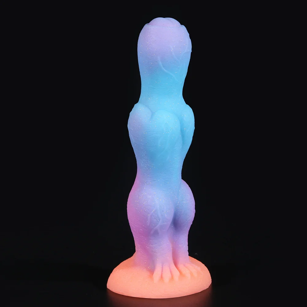 

Luminous Animal Dildo Penis Anal Plug Sex Toys For Women Colourful Glowing Dildo Huge Realistic Dildos Butt Plug Sex Products