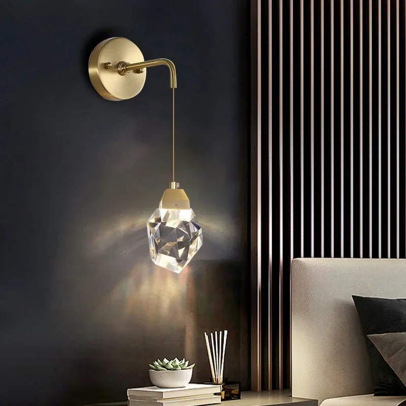 

Light Luxury Bedroom Wall Lamp Long Line Wall Lamp Home Lighting Fixture