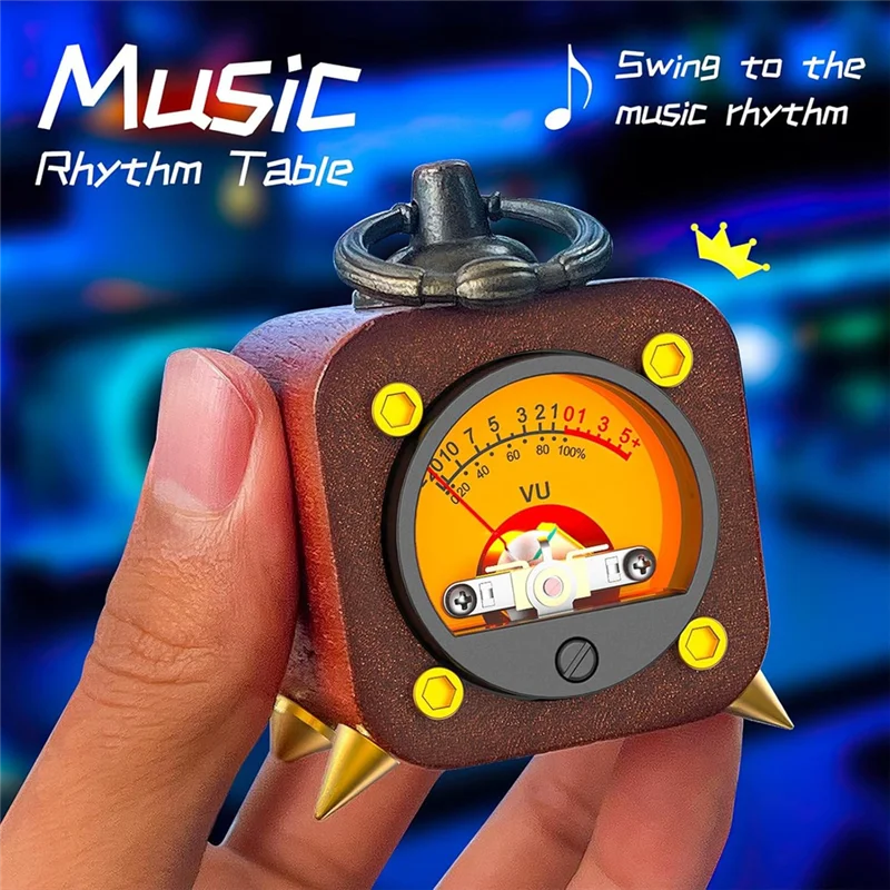 

A27F-Wireless Retro Analog VU Meter With Warm Backlight Music Rhythm Sync For Home Audio Setup
