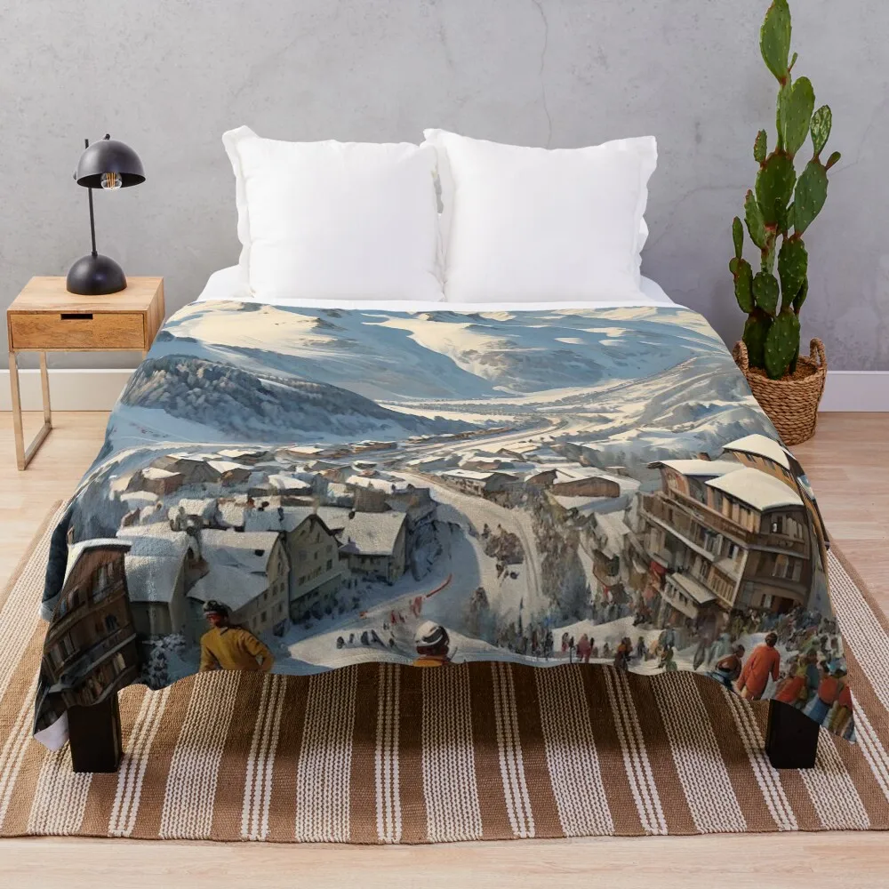 Vintage Ski Print F…