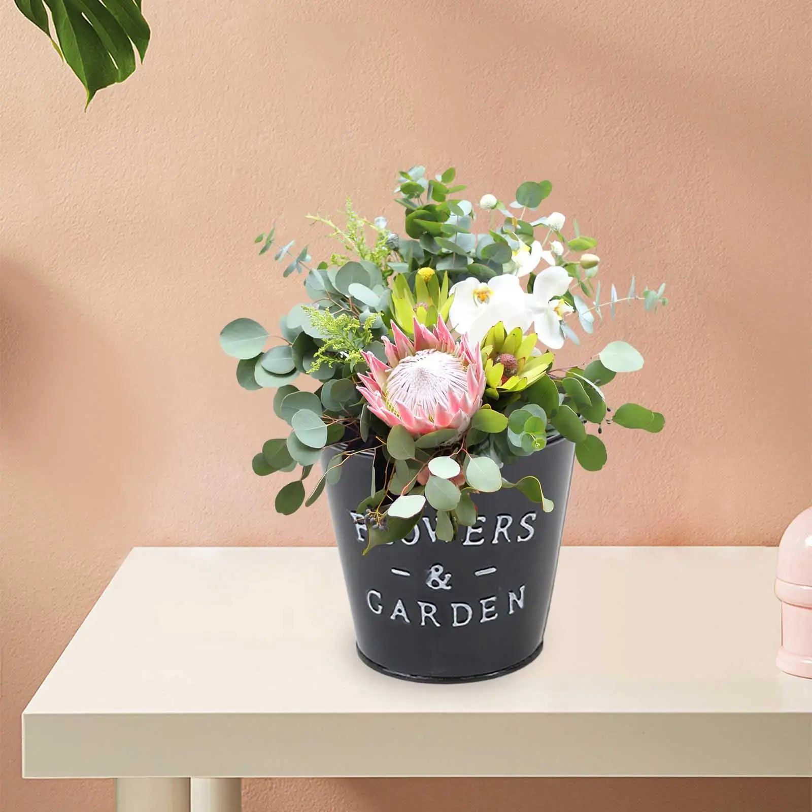 Garden Plant Flower Pot Planter Multipurpose Outdoor Indoor Decoration 5.1x4.7x3.5inch for Front Porches Decor Smooth Surface