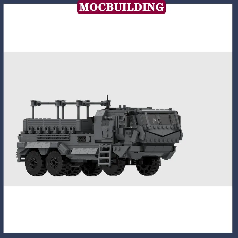 MOC Military Truck Transport Vehicle Model Building Block Assembly Cannon Boy Toy Birthday Gift