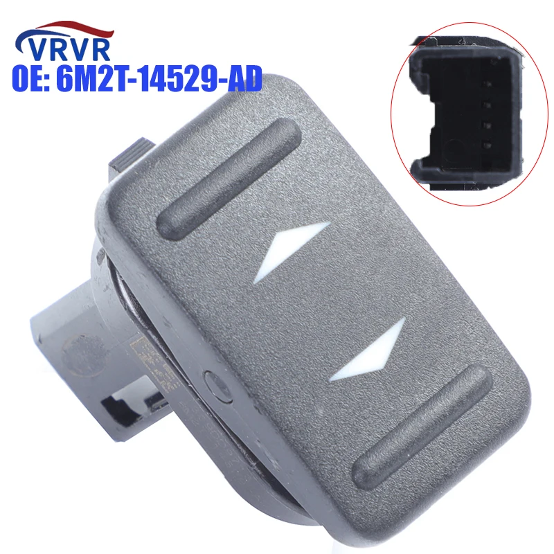 VRVR 6M2T-14529-AD 6M2T14529AD Passenger Side Power Single Window Switch For Ford S-MAX 2006 2010 Galaxy MK3 Mondeo MK4