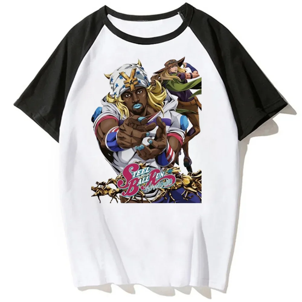 Jojo Steel Ball Run tshirt femme gothic harajuku dollette anime tshirt baddie summer cheap graphic anime