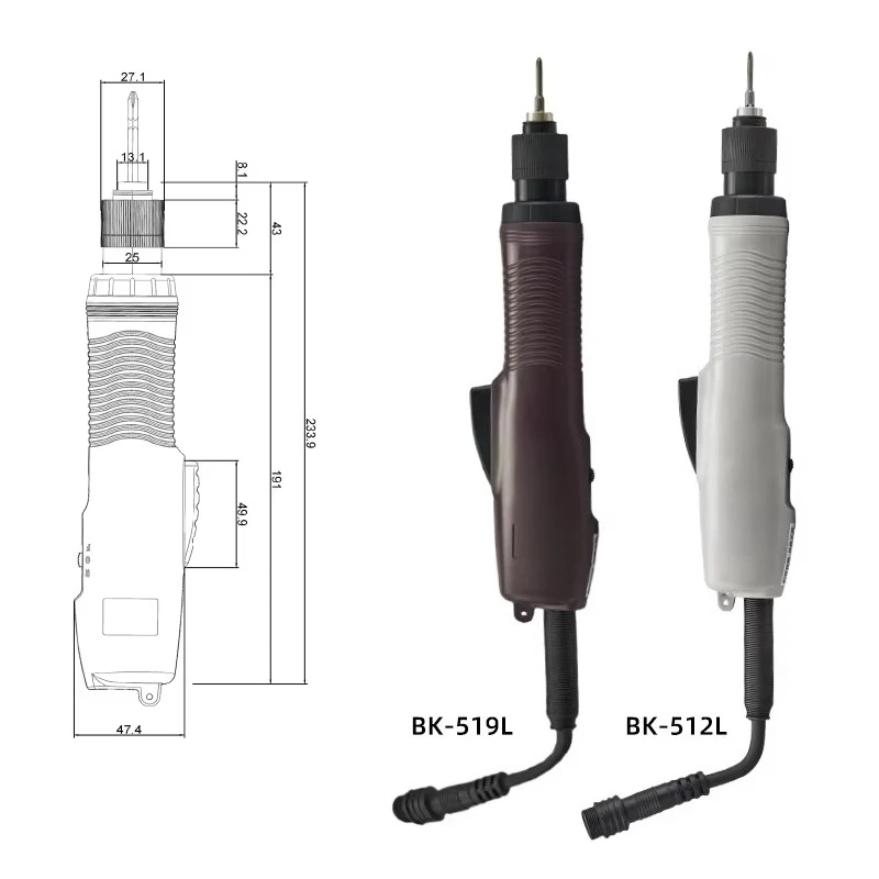 مفك براغي كهربائي ذاتي الصنع من الدرجة الاحترافية مقاس صغير 500 دورة في الدقيقة محرك بدون فرشاة تصميم متواء ثابت محمول باليد #5