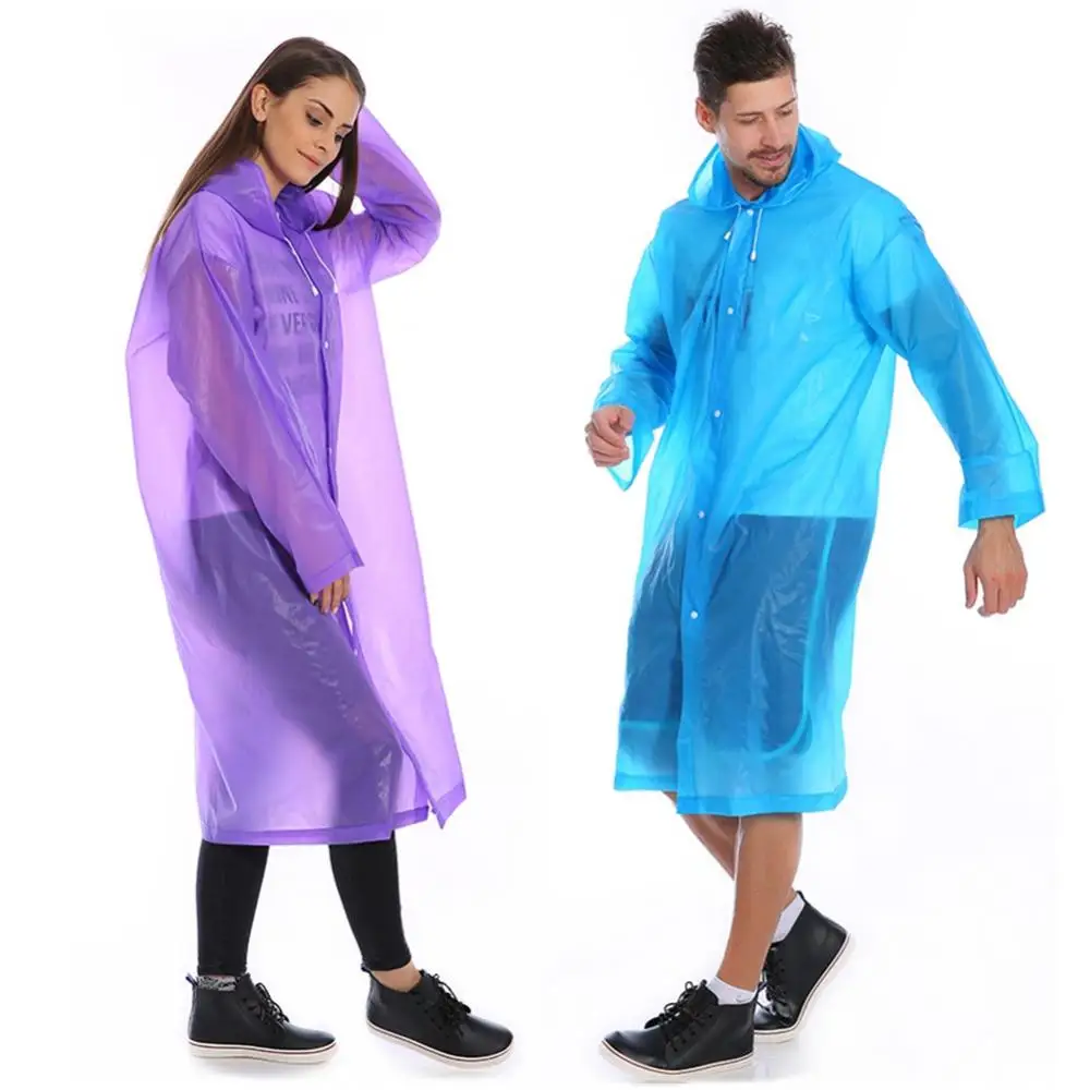 High Quality Reusable Raincoats Unisex Thick Raincoat Women Men Waterproof Camping Waterproof Rain Coat Portable Rainwear Poncho