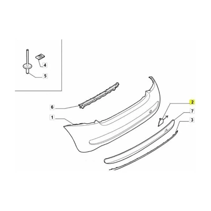 Superior quality 735455393 Rear Bumper Towing Cover Trailer Hook Cover Tow Hook Eye Cover for Fiat 500 07-12 Ingenious