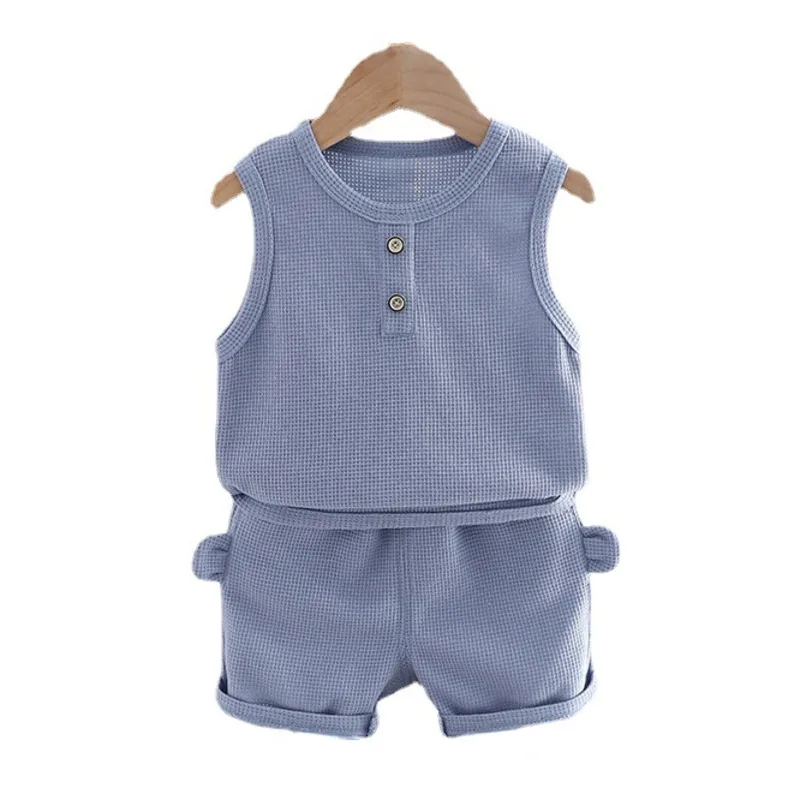 New Summer Baby Girls Clothes Children Boys Casual Vest Shorts 2Pcs/Sets Infant Outfits Toddler Sports Costume Kids Tracksuits