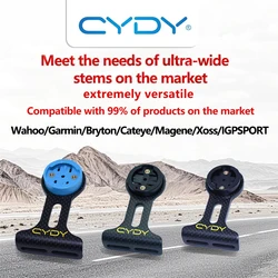 CYDY Carbon 3K Road Bicycle Computer Holder Garmin Bryton Wahoo Magene Xoss IGP Edge Handlebar fiber bracket cycling support