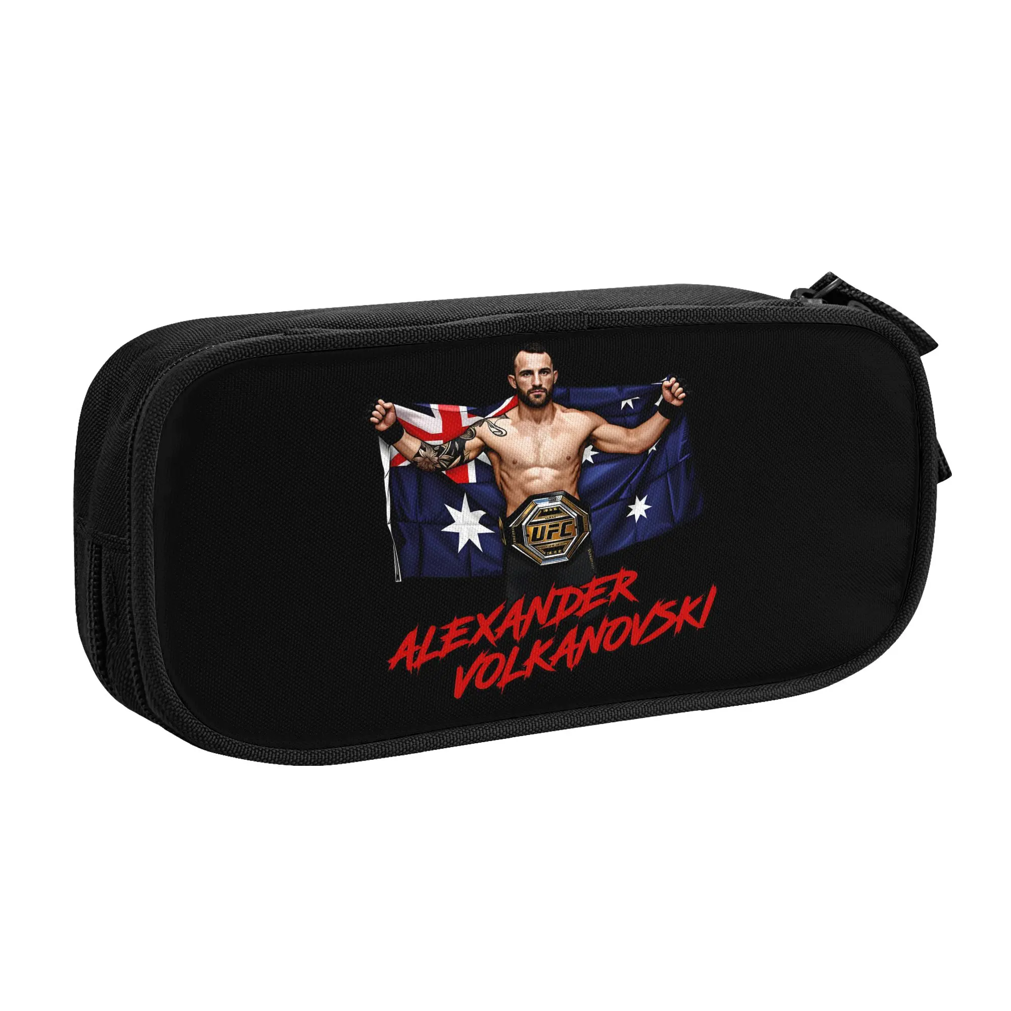 A-Alexander Fighting V-Volkanovski Cute Pencil Case Girl Boy Large Capacity  Pencil Bag Pouch Students Stationery
