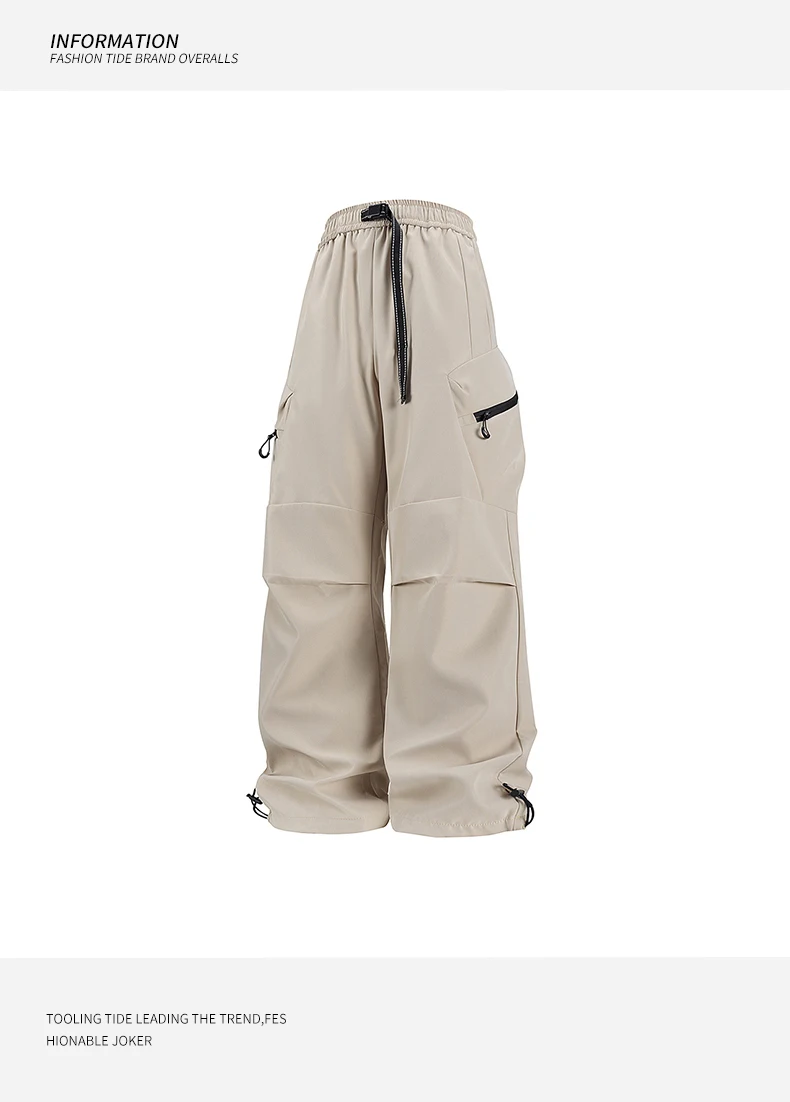 Frühling Herbst Casual Hose Mode Lose Bequeme Atmungsaktive Mehrere Taschen Cargo Lange Hosen Fitness Laufen Casual Hosen – Detail 11