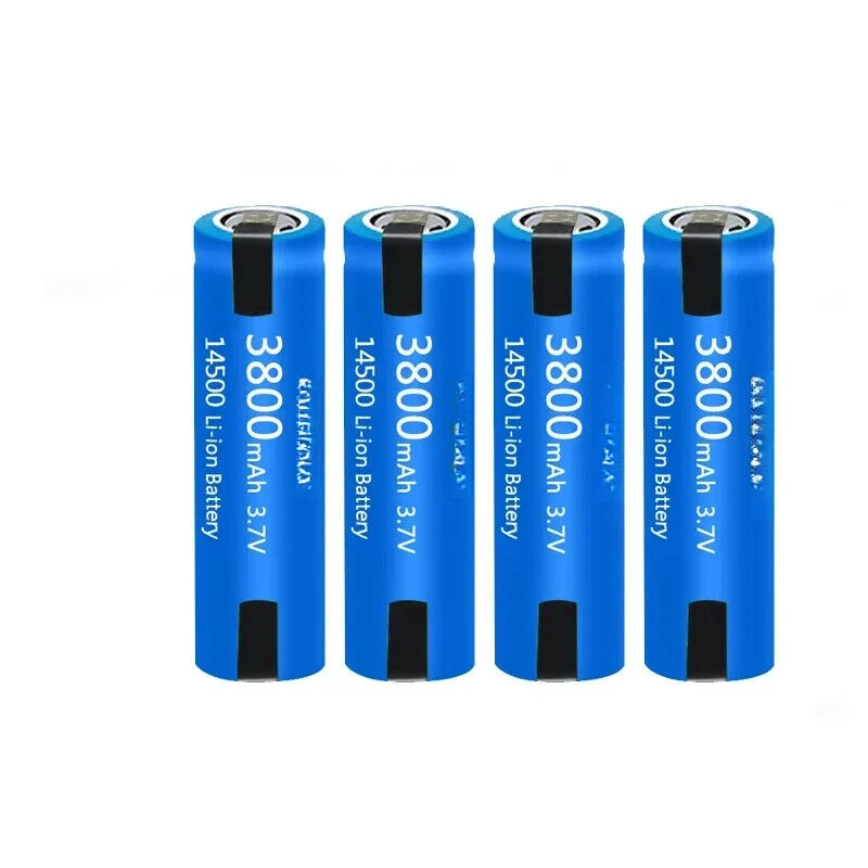 10-20pcs AA/LR6/14500 Tabbed Li-Ion Rechargeable Battery - 3.7V 3800mAh