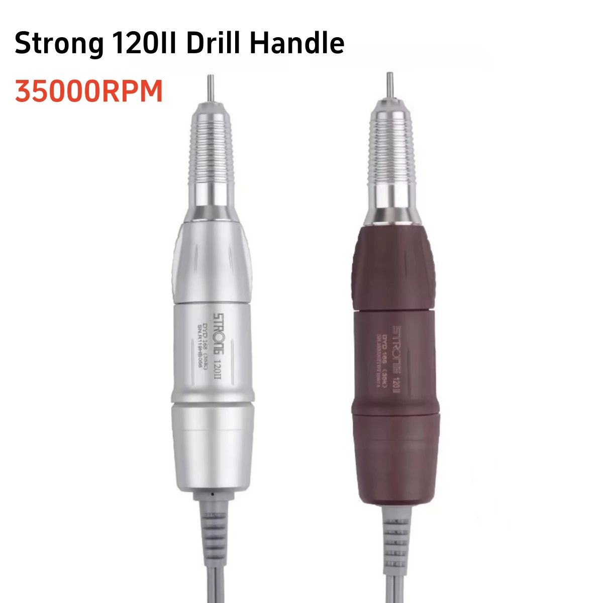 35000rpm Micromotor Polisher Handpiece STRONG 120II Electric Nail Drill Handle For Machine Gel Polish Remover Cutter Tool