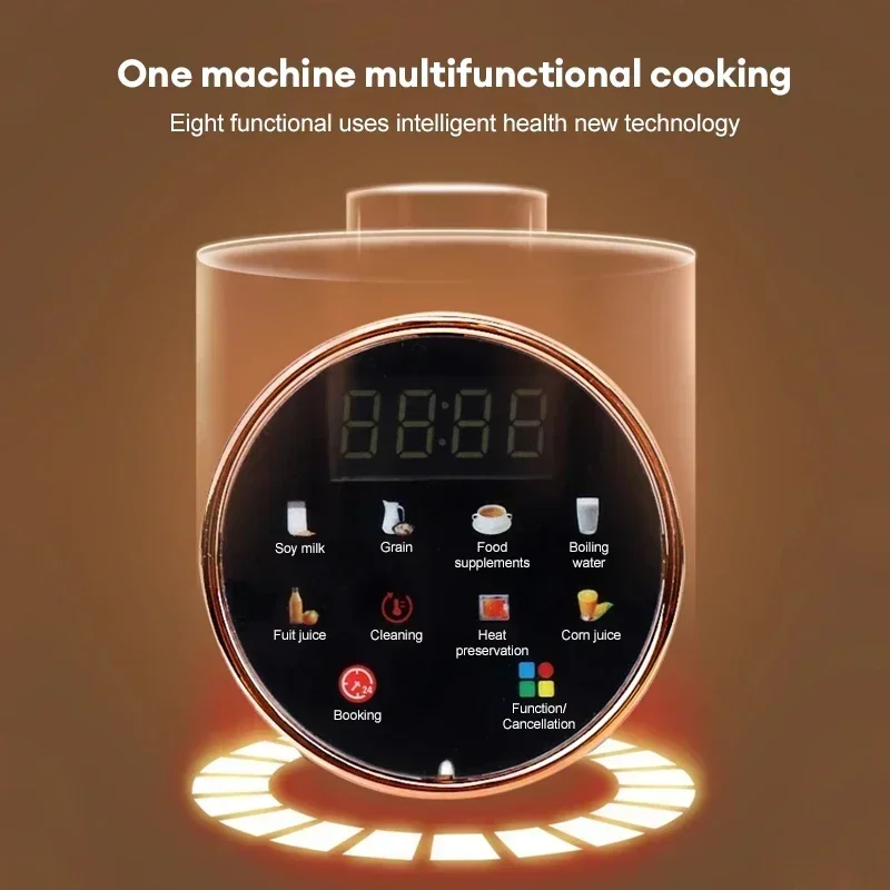 Smart Blender Soya Bean Milk Maker Electric Juicer Soybean Milk Machine Wall Breaker Rice Paste Kitchen Breakfast Maker