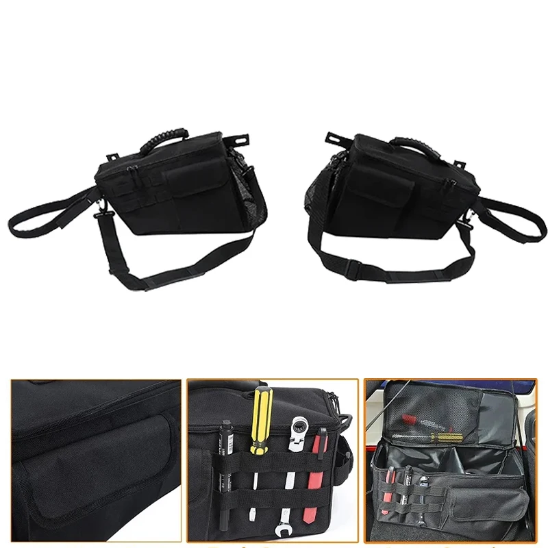 

Tool Storage Bag Cage With Multi-Pockets Organizers For Jeep Wrangler JK Trunk Organizer 2007-2018 Tool Kits Car Accessories