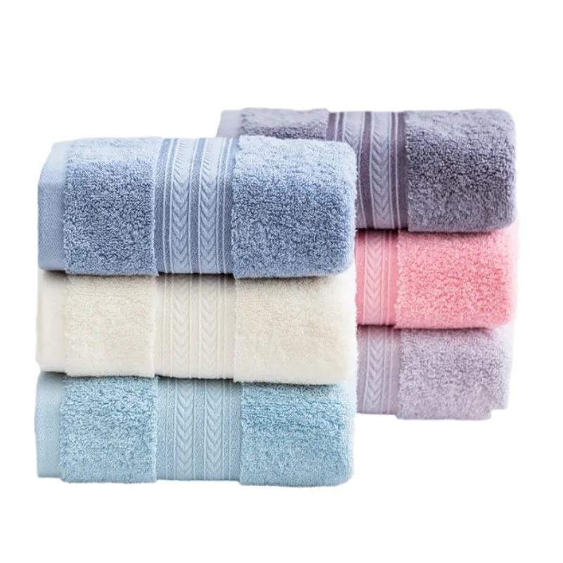 Luxury Cotton Hand Face Towels Set of 1/4/6 Embroidered Soft Bathroom Towels Cover Adult Women Men Home Daily Use Towel Sets 타월