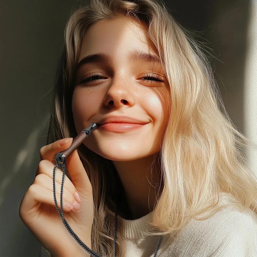 المعلقات التأمل الفولاذ المقاوم للصدأ مع قابل للتعديل التنفس القلق الإغاثة تصفية القطن إقلاع التدخين المعونة أداة قلادة