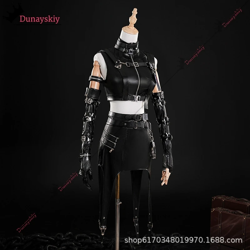 Juego Love and Deepspace Heroines disfraz de Cosplay PU Cortex vestidos de mujer traje trajes de Anime peluca Prop trajes juego de rol