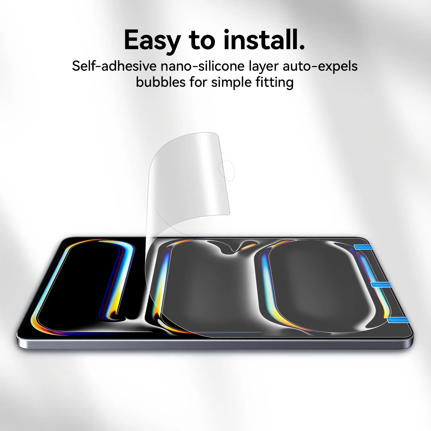 2 Stück iPad Displayschutzfolien mit Papiergefühl für iPad Pro 11 10./11. Generation, iPad 7/8/9. Generation, Air 6 4 5 10.9 13 12.9 M2 M3 M4 Mini6 7 Folie – Detail 1