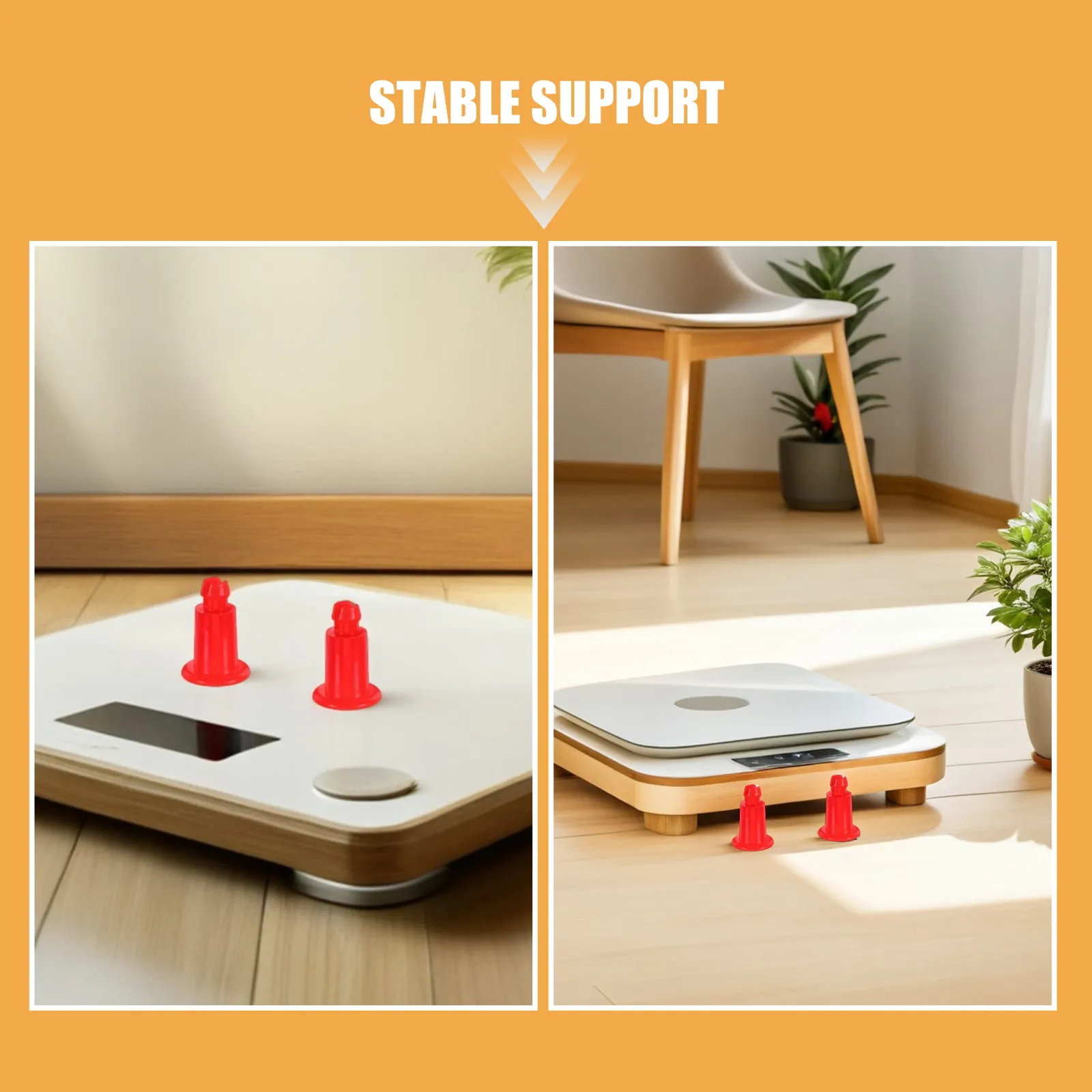 20Pcs Scale Tray Foot Bracket Replacement Electronic Scale Foot Pads Universal Anti-Slip Plastic Balance Feet Weighing Pan Stand