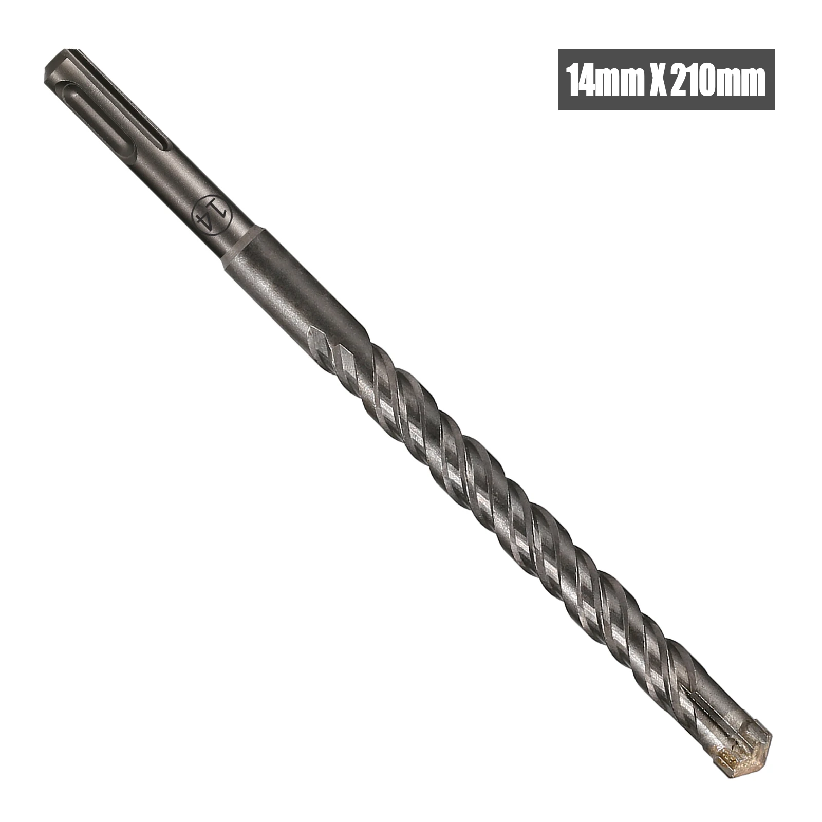 1 Stück Beton SDS Plus 5-25mm Bohrer Kreuzschneidkopf Doppelschneckenhammer 210mm Wand Ziegel Block Elektrohammer Mauerwerkbohrer – Detail 10