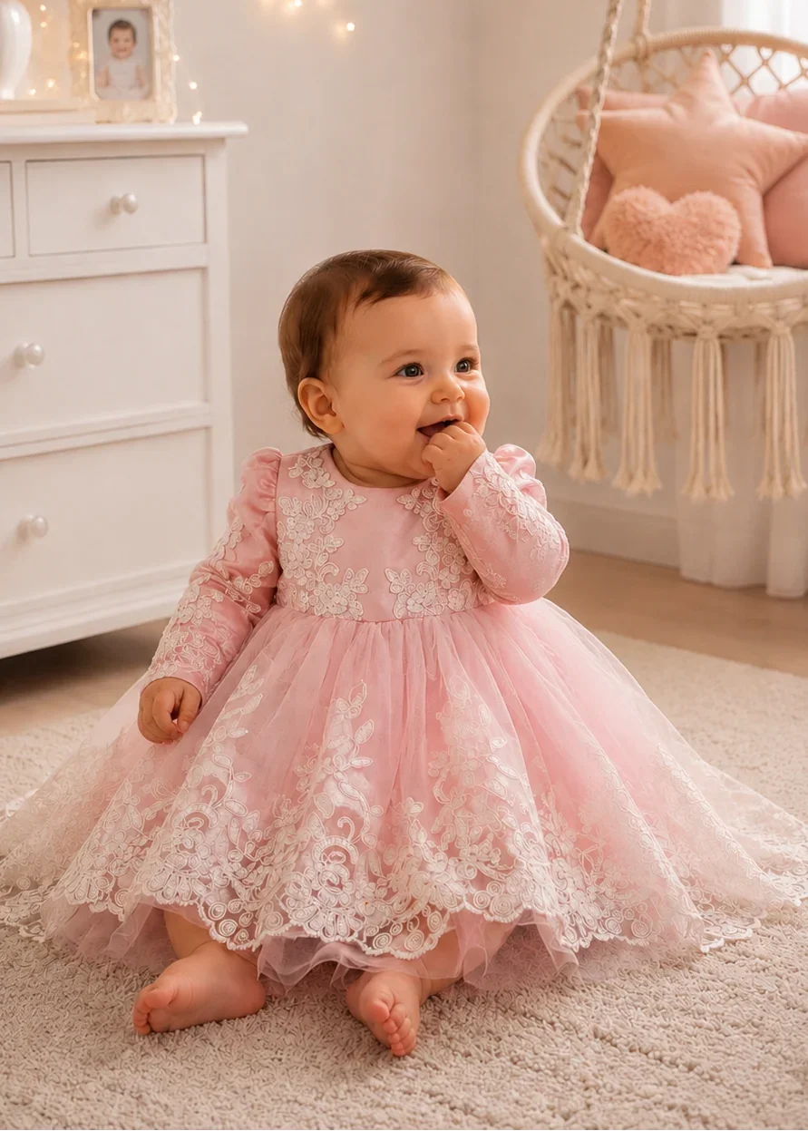فساتين زهور للأطفال الصغار بطو - مراجعة Toddler Girl Tulle Party Dress وسعره