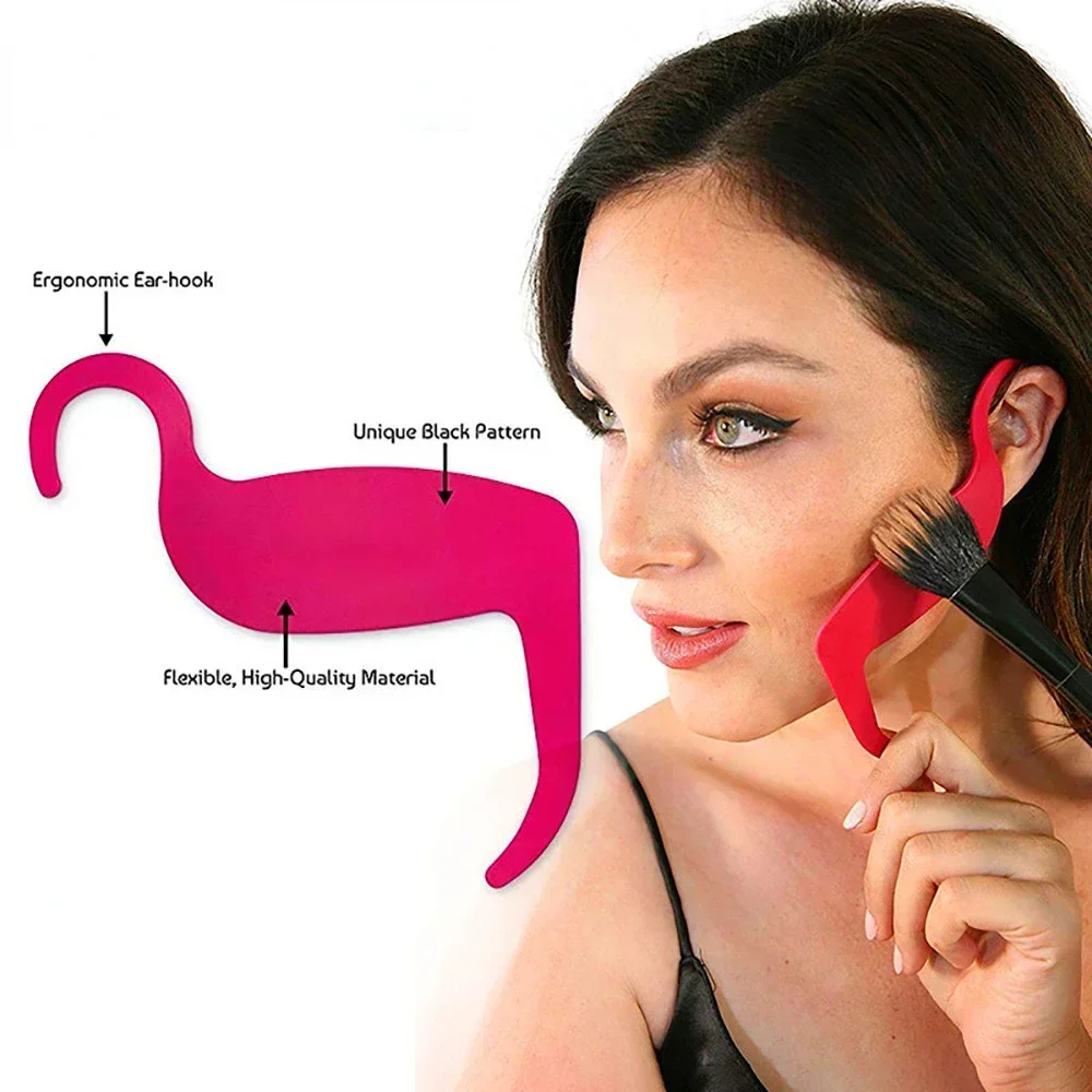 Carte per eyeliner Viso Guancia Naso Modello di trucco Contorno Curva Stencil Sopracciglio Shaper Strumenti per il trucco Bellezza Make Up Accessori
